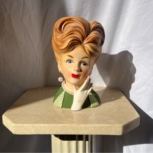 Vintage Relpo lady head vase